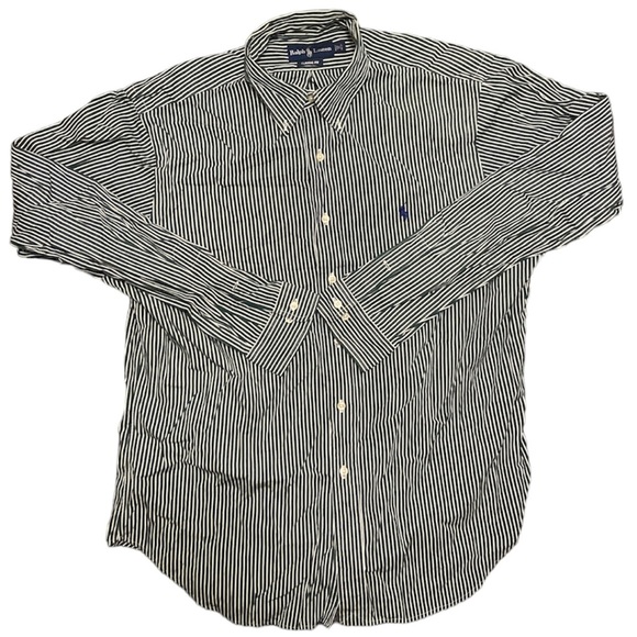 Polo by Ralph Lauren Other - Polo Ralph Lauren Green and White Pinstripe Button Down Shirt